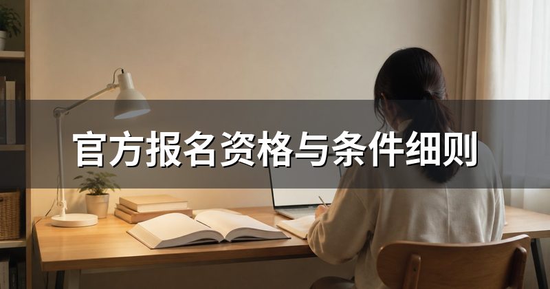 官方报名资格与条件细则