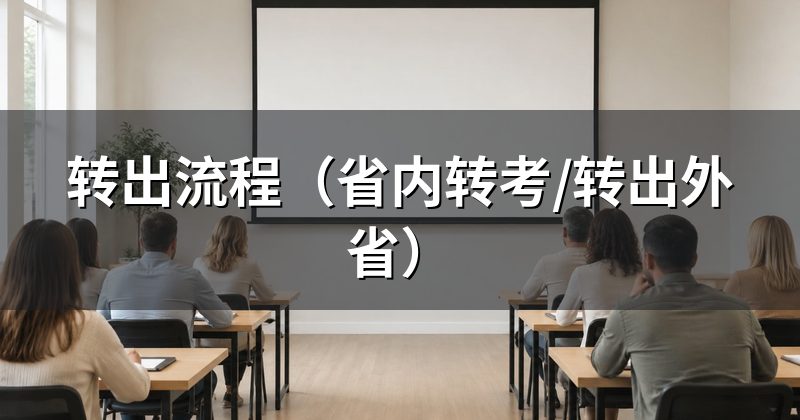 转出流程(省内转考/转出外省)