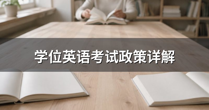学位英语考试政策详解