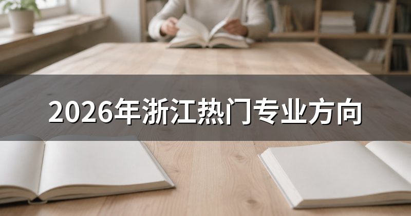 2026年浙江热门专业方向