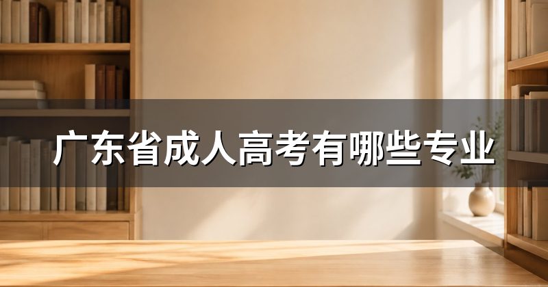 广东省成人高考有哪些专业