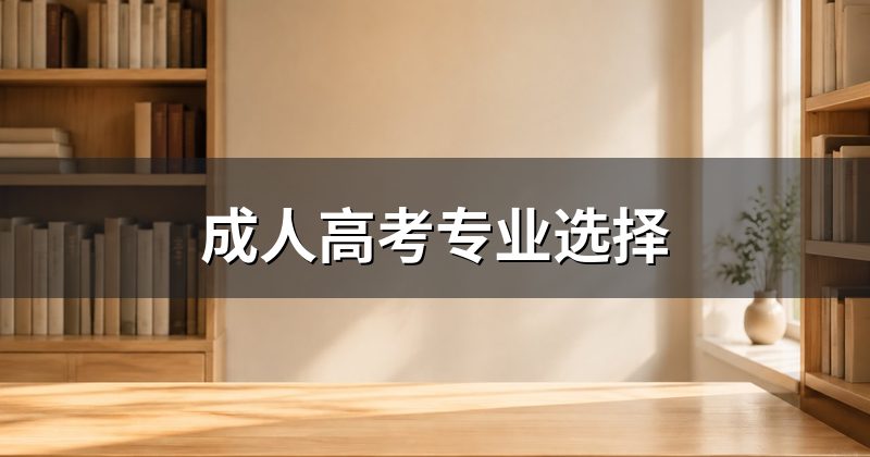成人高考专业选择