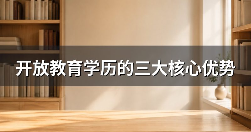 开放教育学历的三大核心优势