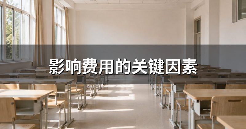 影响费用的关键因素