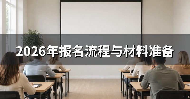 2026年报名流程与材料准备