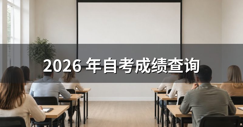 2026 年自考成绩查询