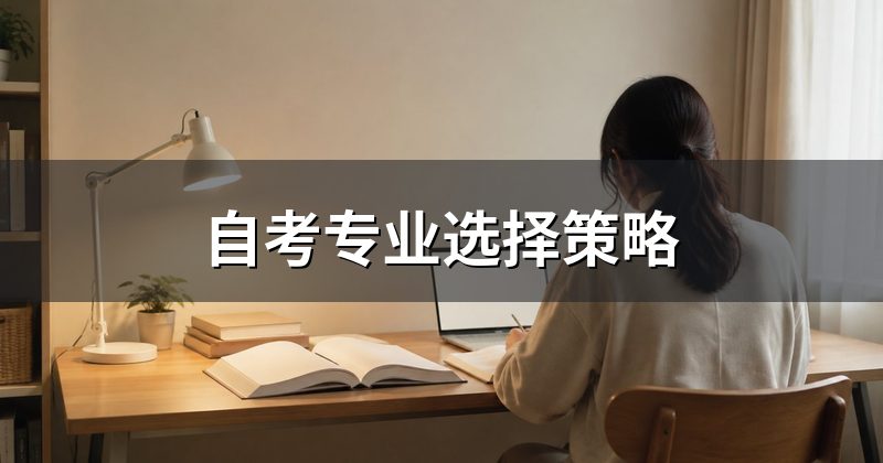 自考专业选择策略