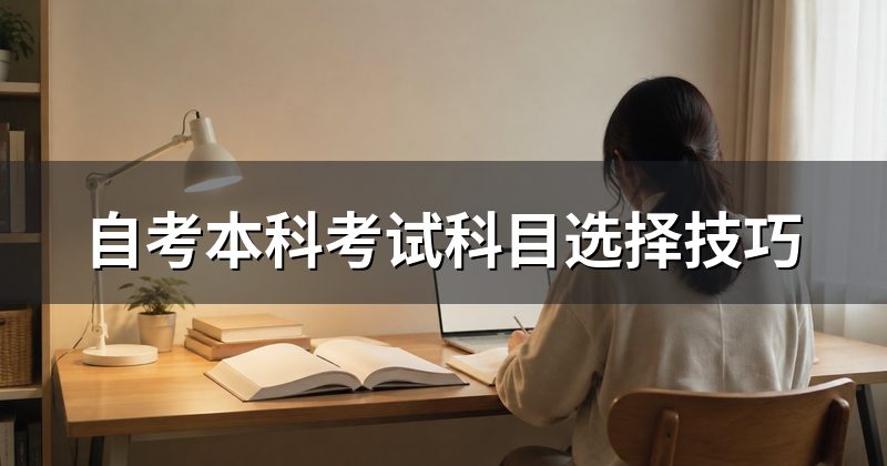 自考本科考试科目选择技巧