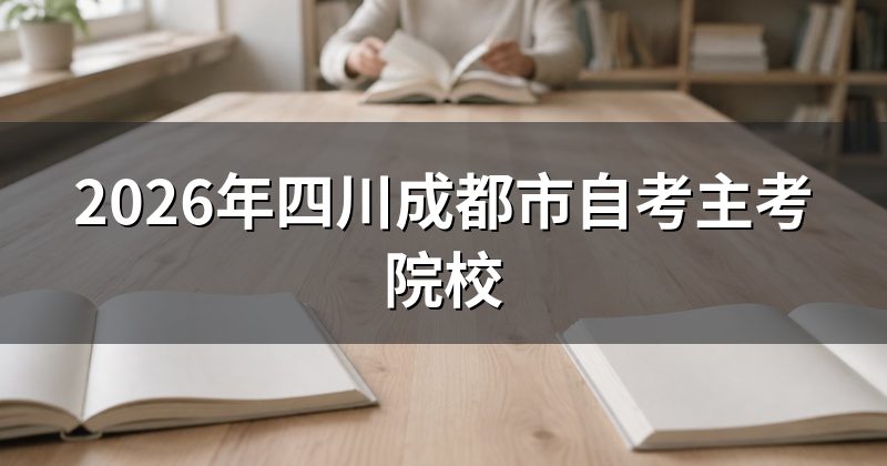 2026年四川成都市自考主考院校