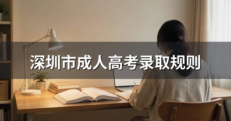 深圳市成人高考录取规则