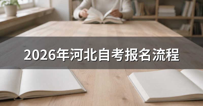 2026年河北自考报名流程