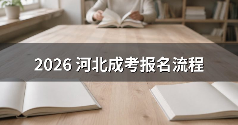 2026 河北成考报名流程