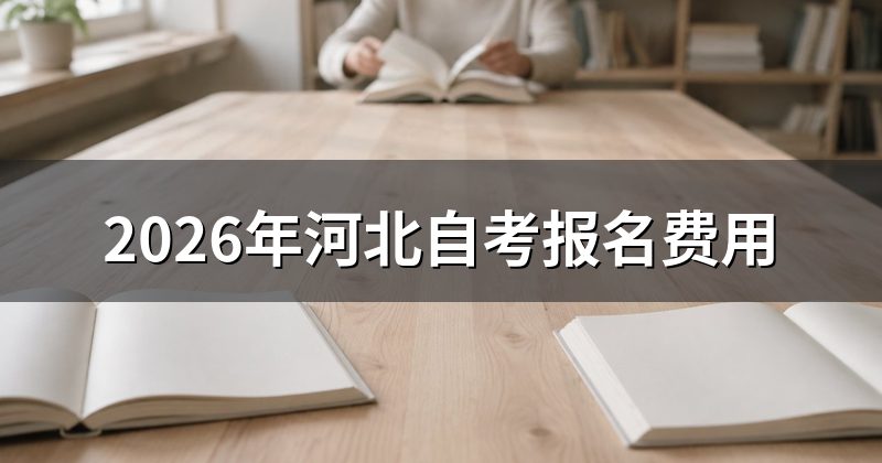 2026年河北自考报名费用