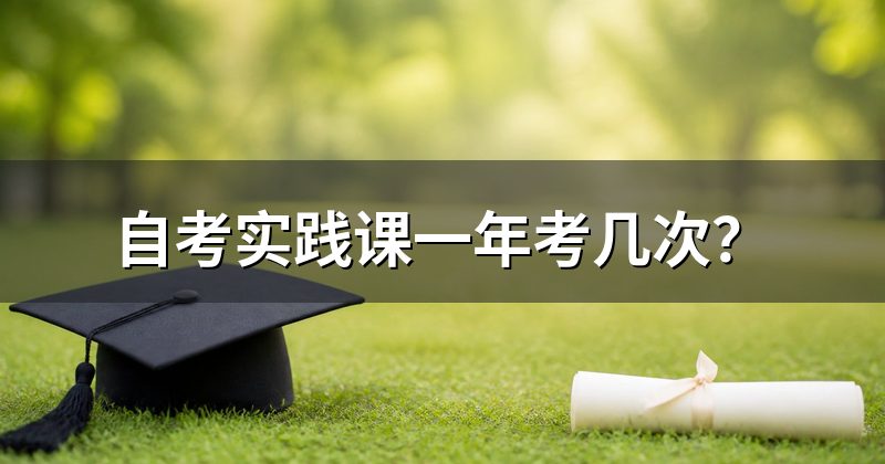 自考实践课一年考几次？