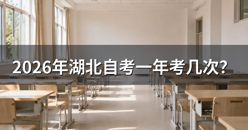 2026年湖北自考一年考几次？