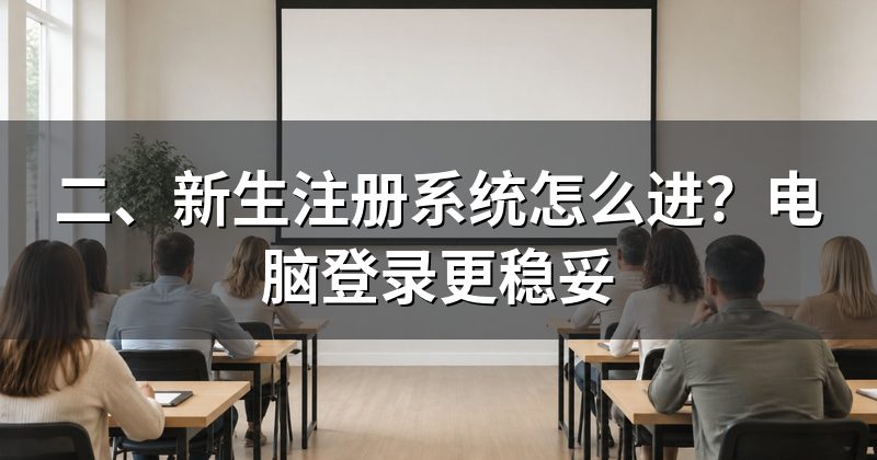 二、新生注册系统怎么进?电脑登录更稳妥