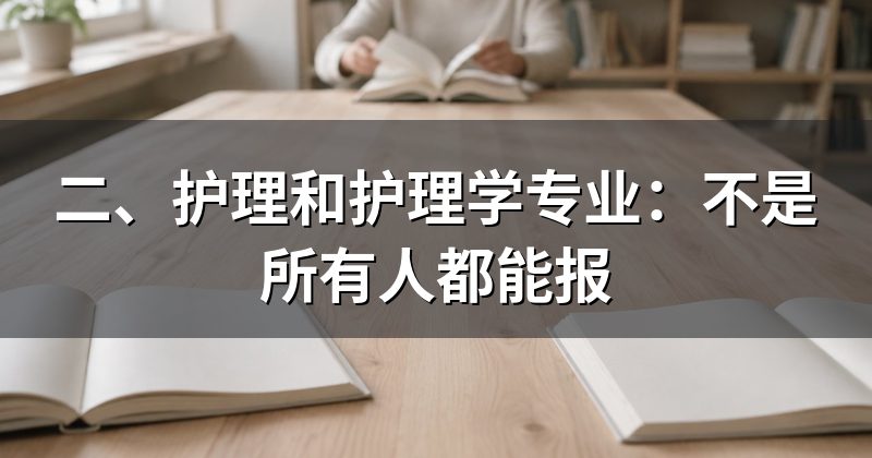 二、护理和护理学专业：不是所有人都能报