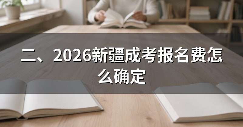 二、2026新疆成考报名费怎么确定