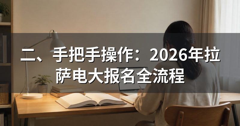 二、手把手操作：2026年拉萨电大报名全流程