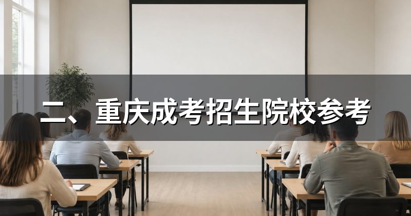 二、重庆成考招生院校参考