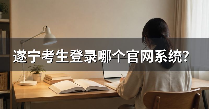 遂宁考生登录哪个官网系统?