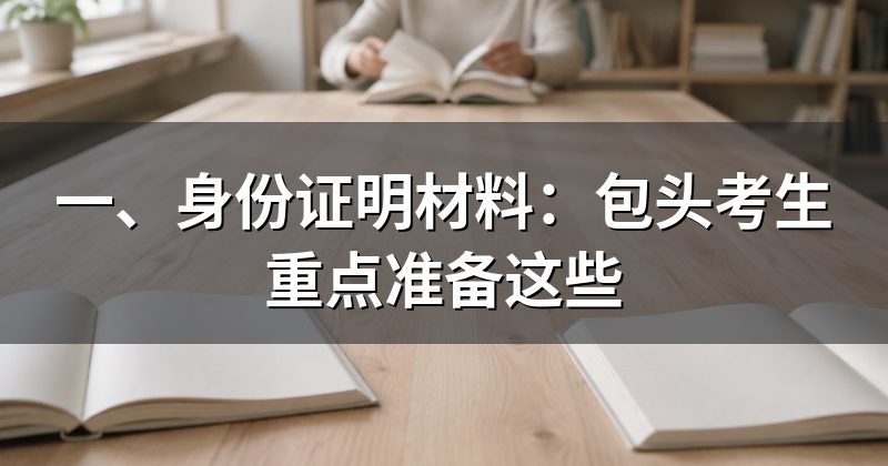 一、身份证明材料：包头考生重点准备这些