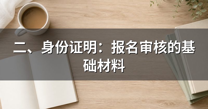 二、身份证明:报名审核的基础材料