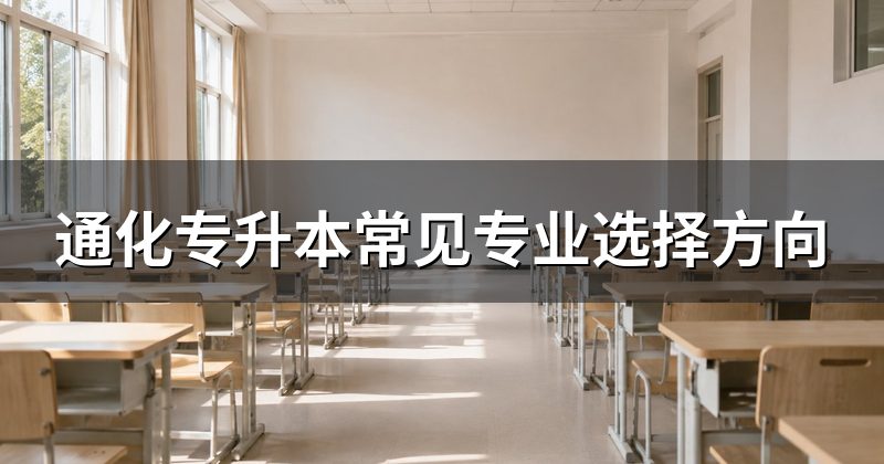 通化专升本常见专业选择方向