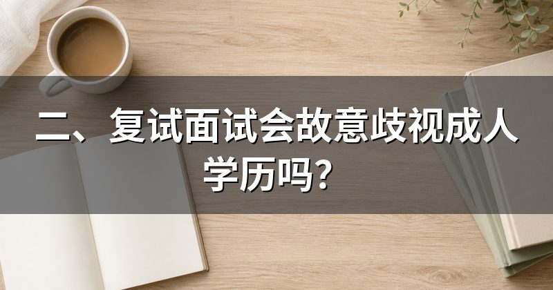 二、复试面试会故意歧视成人学历吗？