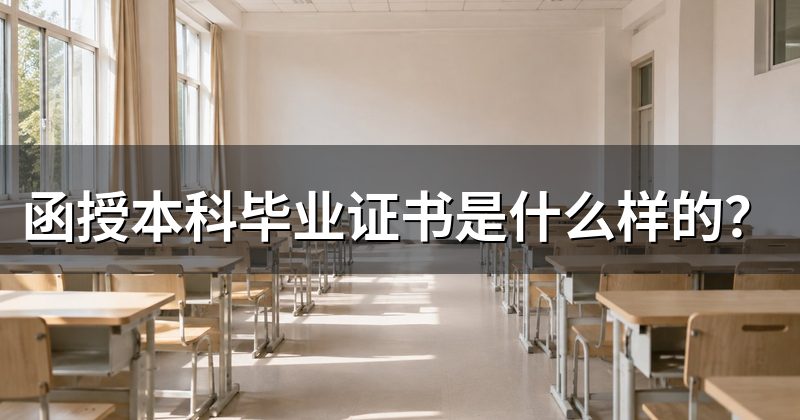 函授本科毕业证书是什么样的?