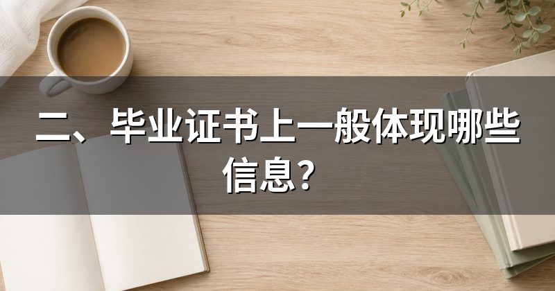 二、毕业证书上一般体现哪些信息?