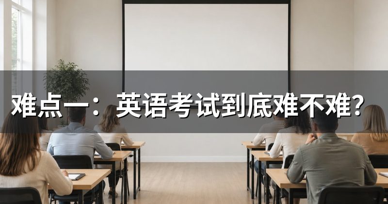 难点一：英语考试到底难不难？