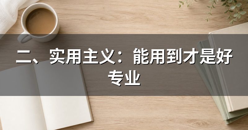 二、实用主义：能用到才是好专业