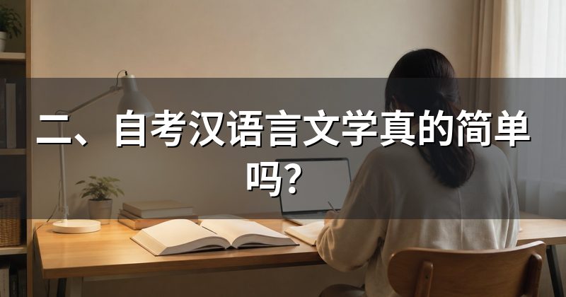 二、自考汉语言文学真的简单吗?