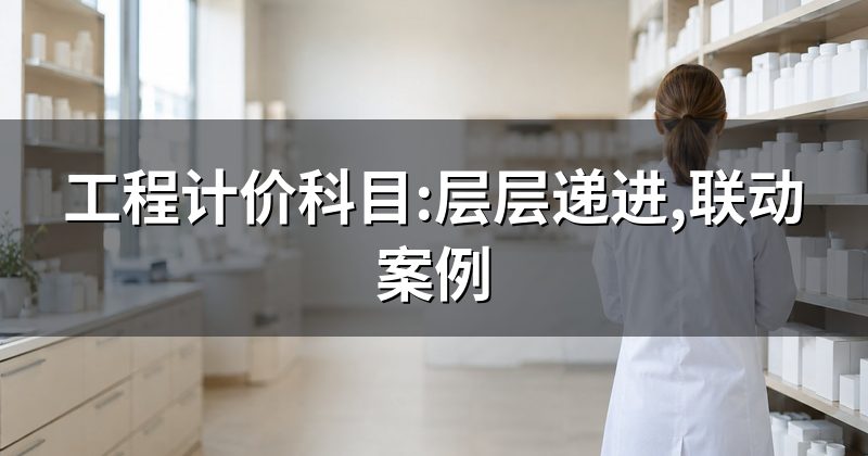 工程计价科目:层层递进,联动案例