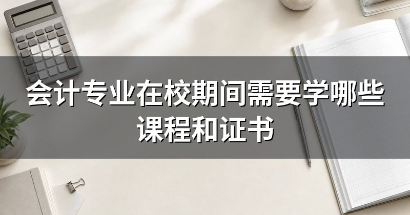 会计专业在校期间需要学哪些课程和证书