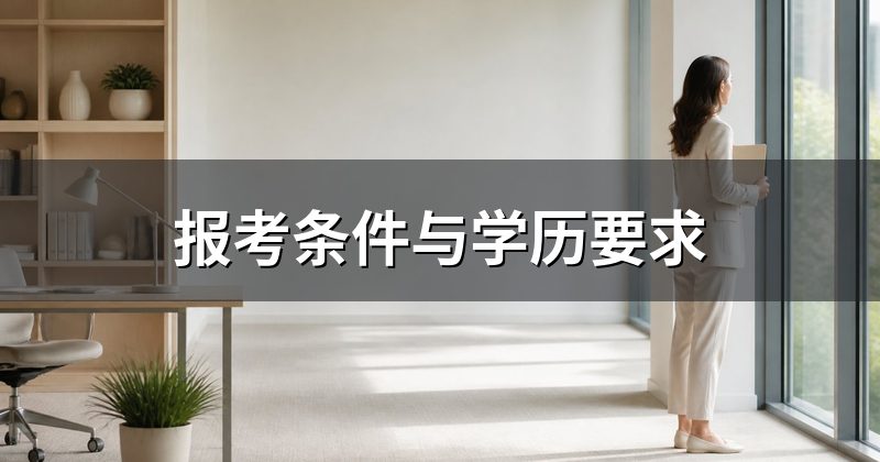 报考条件与学历要求