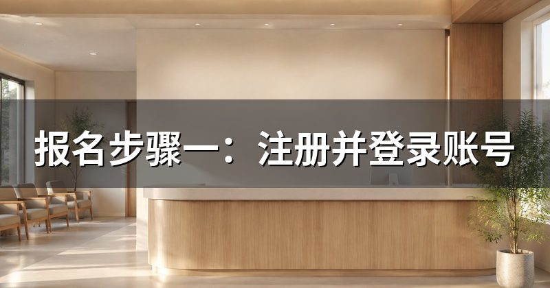 报名步骤一:注册并登录账号