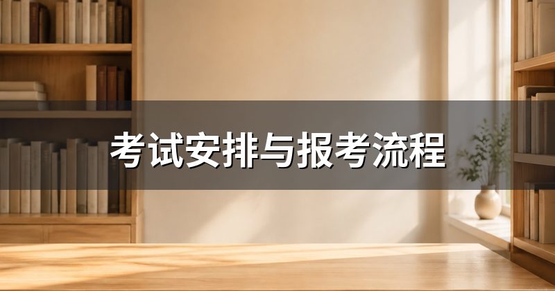 考试安排与报考流程