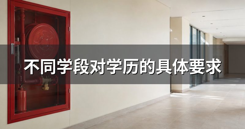 不同学段对学历的具体要求