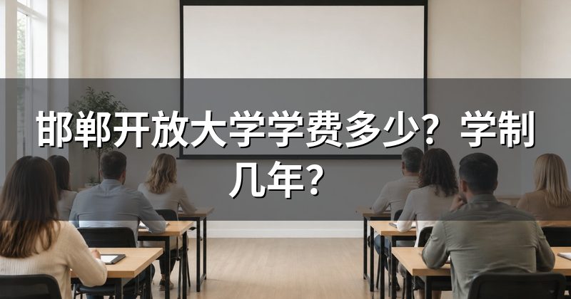 邯郸开放大学学费多少？学制几年？