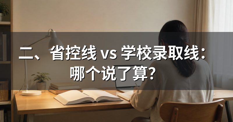 二、省控线 vs 学校录取线:哪个说了算?