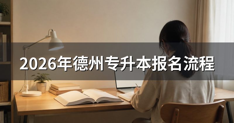 2026年德州专升本报名流程