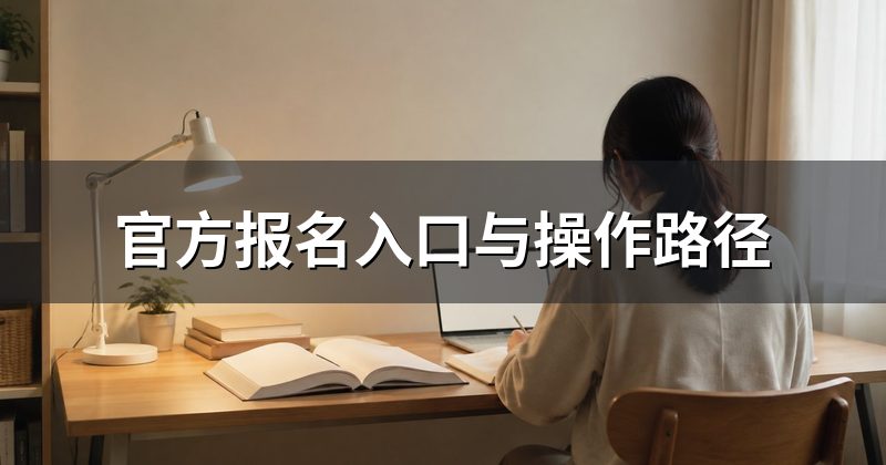 官方报名入口与操作路径