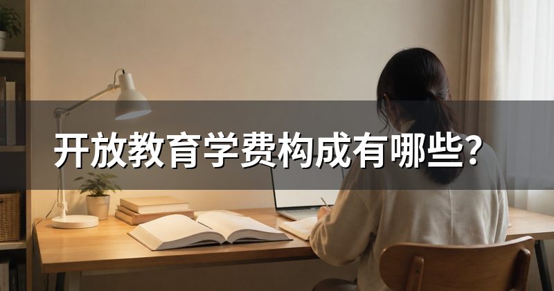 开放教育学费构成有哪些?