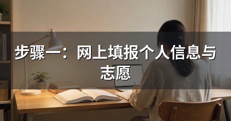 步骤一：网上填报个人信息与志愿