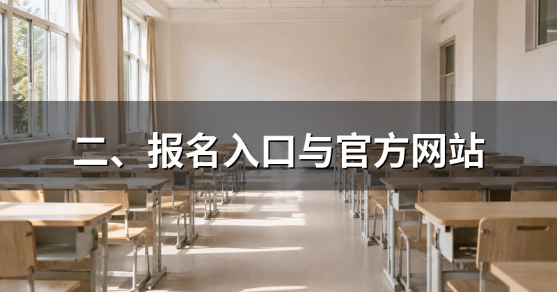 二、报名入口与官方网站