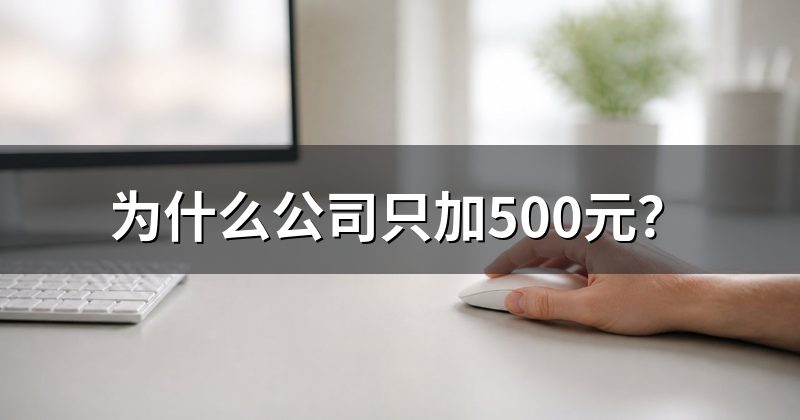 为什么公司只加500元?