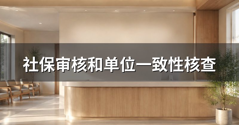 社保审核和单位一致性核查