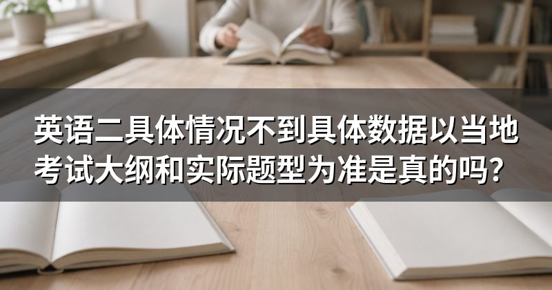 英语二具体情况不到具体数据以当地考试大纲和实际题型为准是真的吗?